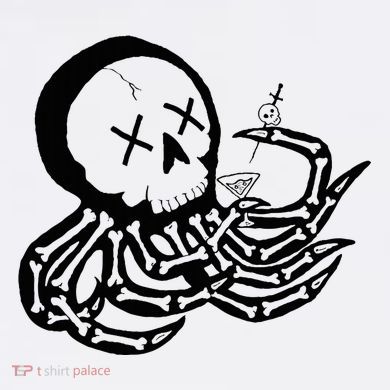 Punk Rock Skeleton Octopus Visor