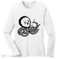 Punk Rock Skeleton Octopus Women's Long Sleeve Shirt thumb 0