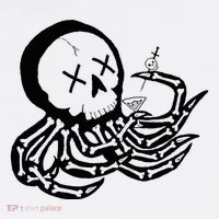 Punk Rock Skeleton Octopus Women's Long Sleeve Shirt thumb 2