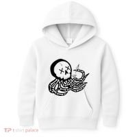 Punk Rock Skeleton Octopus Kids Hoodie thumb 0