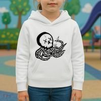Punk Rock Skeleton Octopus Kids Hoodie thumb 3