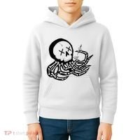 Punk Rock Skeleton Octopus Kids Hoodie thumb 4