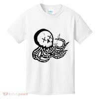 Punk Rock Skeleton Octopus Kids T-Shirt thumb 0