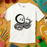 Punk Rock Skeleton Octopus Kids T-Shirt thumb 3