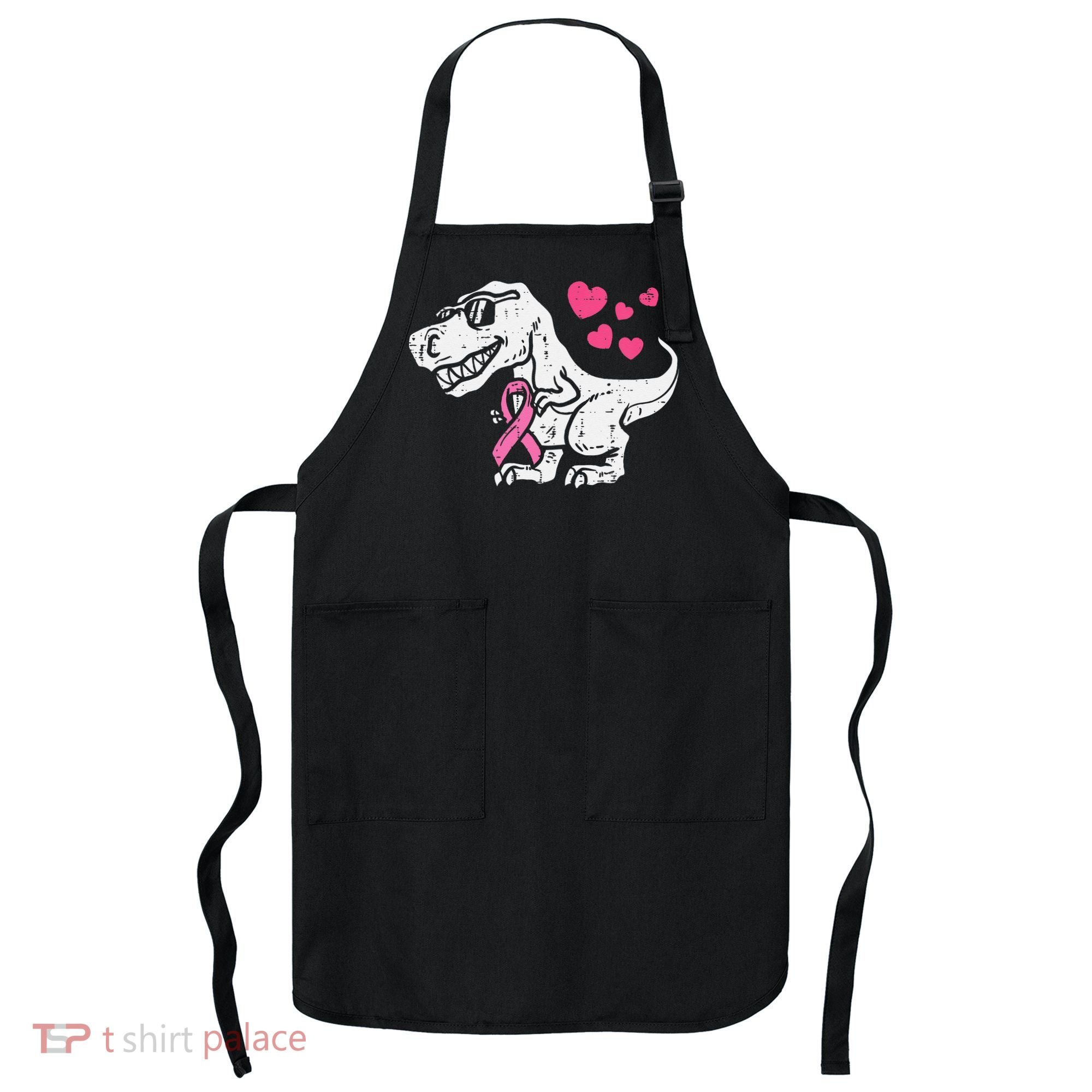 Pink Ribbon TRex Breast Cancer Awareness Apron