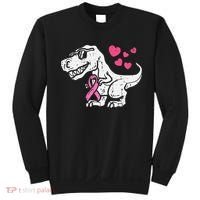 Pink Ribbon TRex Breast Cancer Awareness Sweatshirt thumb 0