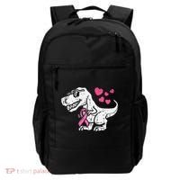 Pink Ribbon TRex Breast Cancer Awareness Backpack thumb 0