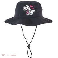 Pink Ribbon TRex Breast Cancer Awareness Bucket Hat thumb 0