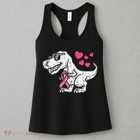 Pink Ribbon TRex Breast Cancer Awareness Women's Tank Top thumb 3