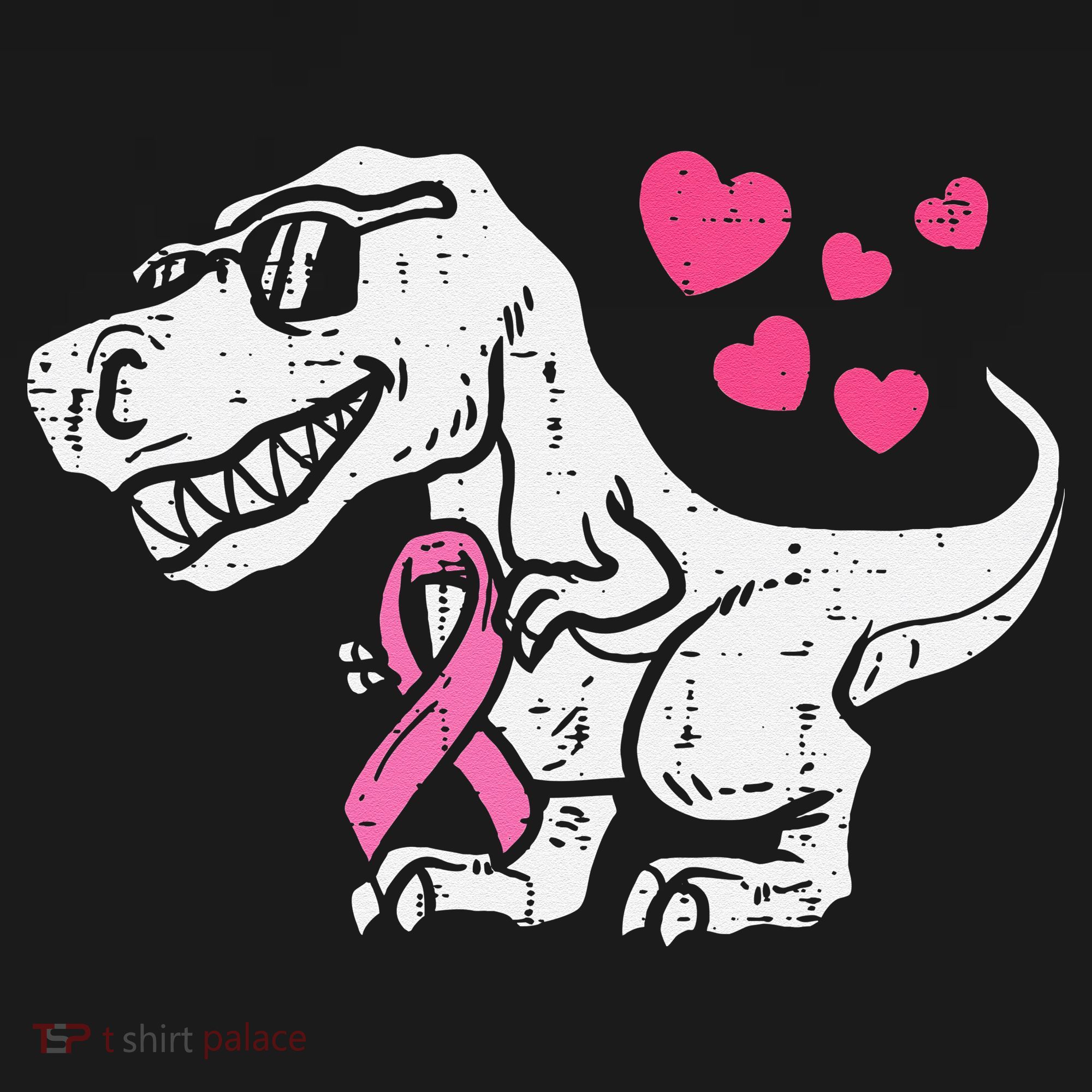 Pink Ribbon TRex Breast Cancer Awareness Women's Tank Top