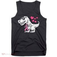 Pink Ribbon TRex Breast Cancer Awareness Tank Top thumb 0