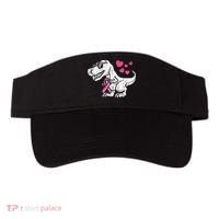 Pink Ribbon TRex Breast Cancer Awareness Visor thumb 0