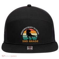 preston's ready to crush 2nd grade 7 Panel Mesh Trucker Snapback Hat thumb 0
