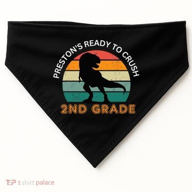 preston's ready to crush 2nd grade USA-Made Doggie Bandana