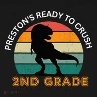 preston's ready to crush 2nd grade Toddler Hoodie thumb 2