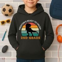 preston's ready to crush 2nd grade Kids Hoodie thumb 2