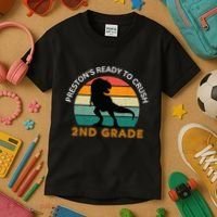 preston's ready to crush 2nd grade Kids T-Shirt thumb 3