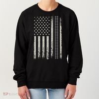 Patriotic Railroad Trains American Flag Trains Lovers Women's Sweatshirt thumb 0
