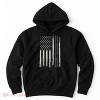 Patriotic Railroad Trains American Flag Trains Lovers Hoodie thumb 0