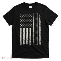 Patriotic Railroad Trains American Flag Trains Lovers T-Shirt thumb 0