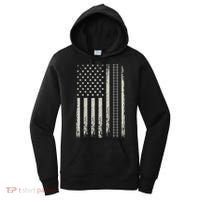Patriotic Railroad Trains American Flag Trains Lovers Women's Hoodie thumb 0