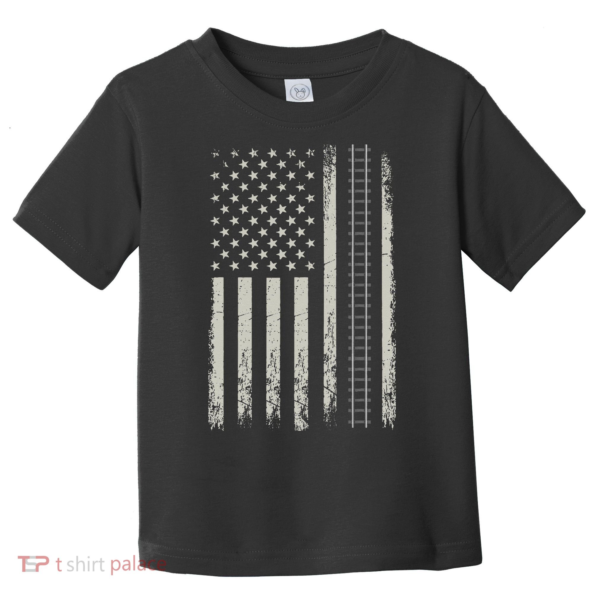 Patriotic Railroad Trains American Flag Trains Lovers Toddler T-Shirt