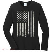 Patriotic Railroad Trains American Flag Trains Lovers Women's Long Sleeve Shirt thumb 0