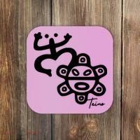 Puerto Rico Taino Coqui Frog Coaster thumb 0