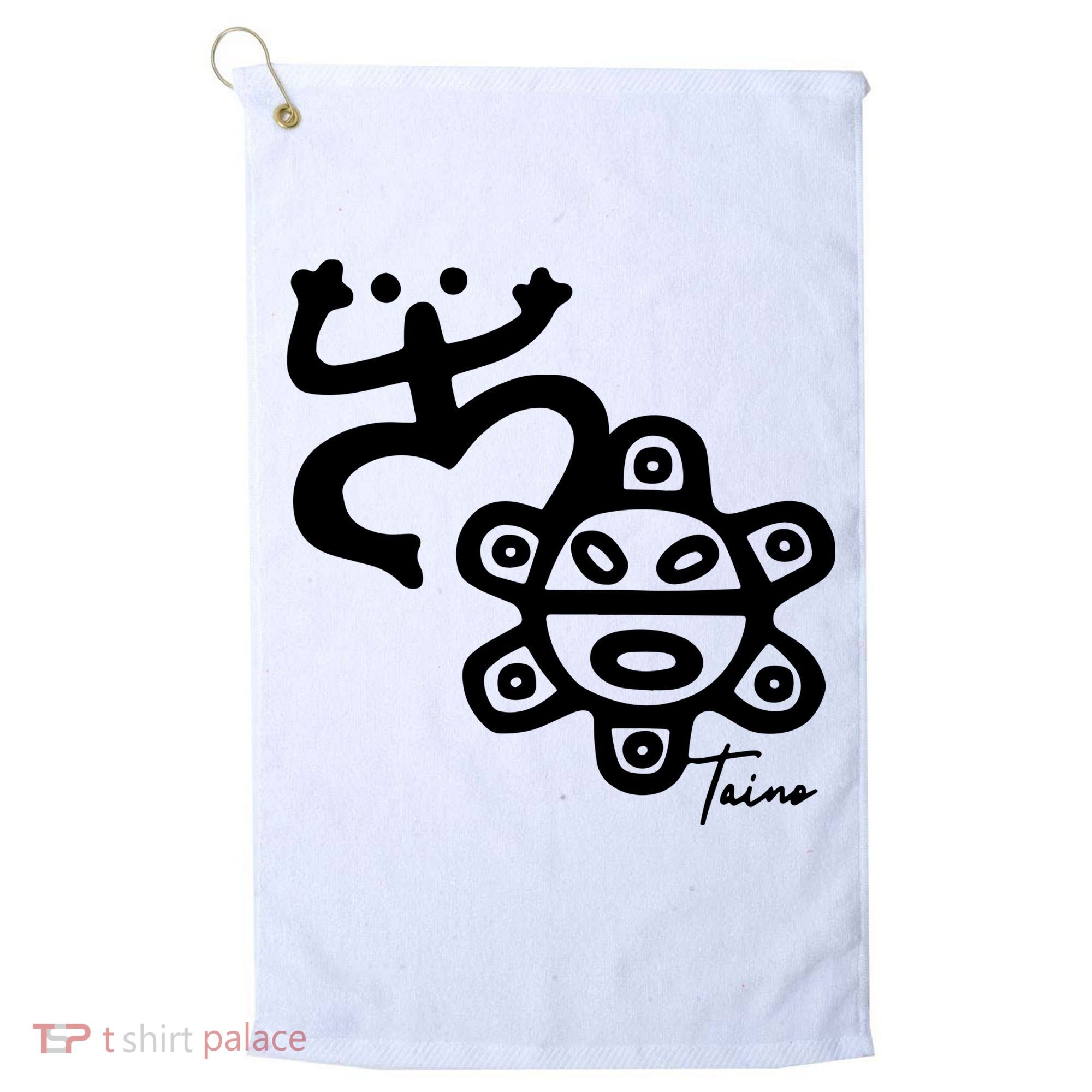 Puerto Rico Taino Coqui Frog Golf Towel