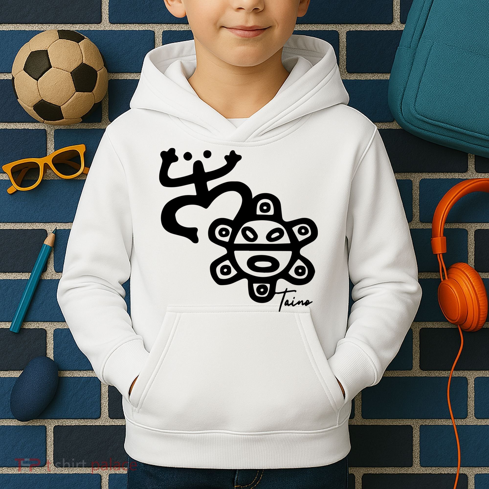Puerto Rico Taino Coqui Frog Kids Hoodie