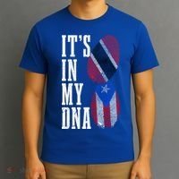 Puerto Rico Trinidad Tobago Its In My Dna Pride Puerto Rican Cool Gift T-Shirt thumb 3