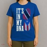 Puerto Rico Trinidad Tobago Its In My Dna Pride Puerto Rican Cool Gift T-Shirt thumb 4