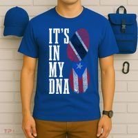 Puerto Rico Trinidad Tobago Its In My Dna Pride Puerto Rican Cool Gift T-Shirt thumb 6