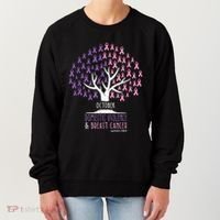 Pink Ribbon TreeBreast Cancer & Domestic Violence Awareness Women's Sweatshirt thumb 0