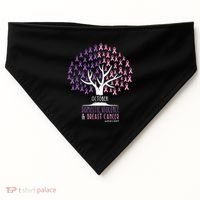 Pink Ribbon TreeBreast Cancer & Domestic Violence Awareness USA-Made Doggie Bandana thumb 0
