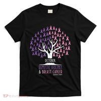 Pink Ribbon TreeBreast Cancer & Domestic Violence Awareness T-Shirt thumb 0