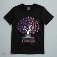 Pink Ribbon TreeBreast Cancer & Domestic Violence Awareness T-Shirt thumb 5