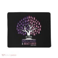 Pink Ribbon TreeBreast Cancer & Domestic Violence Awareness Mousepad thumb 0