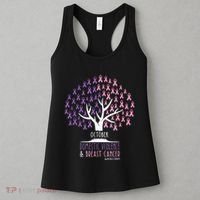 Pink Ribbon TreeBreast Cancer & Domestic Violence Awareness Women's Tank Top thumb 3