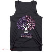 Pink Ribbon TreeBreast Cancer & Domestic Violence Awareness Tank Top thumb 0