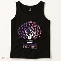 Pink Ribbon TreeBreast Cancer & Domestic Violence Awareness Tank Top thumb 2
