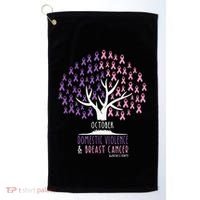 Pink Ribbon TreeBreast Cancer & Domestic Violence Awareness Golf Towel thumb 0
