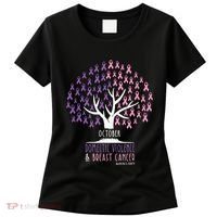 Pink Ribbon TreeBreast Cancer & Domestic Violence Awareness Women's T-Shirt thumb 0