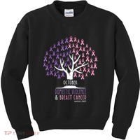Pink Ribbon TreeBreast Cancer & Domestic Violence Awareness Kids Sweatshirt thumb 0