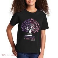 Pink Ribbon TreeBreast Cancer & Domestic Violence Awareness Kids T-Shirt thumb 2