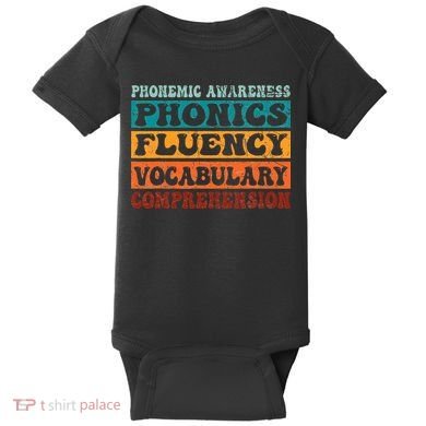 Phonemic Reading Teacher Science of Reading Phonics Baby Bodysuit