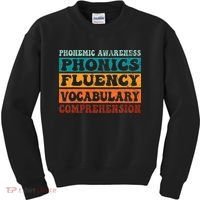 Phonemic Reading Teacher Science of Reading Phonics Kids Sweatshirt thumb 0