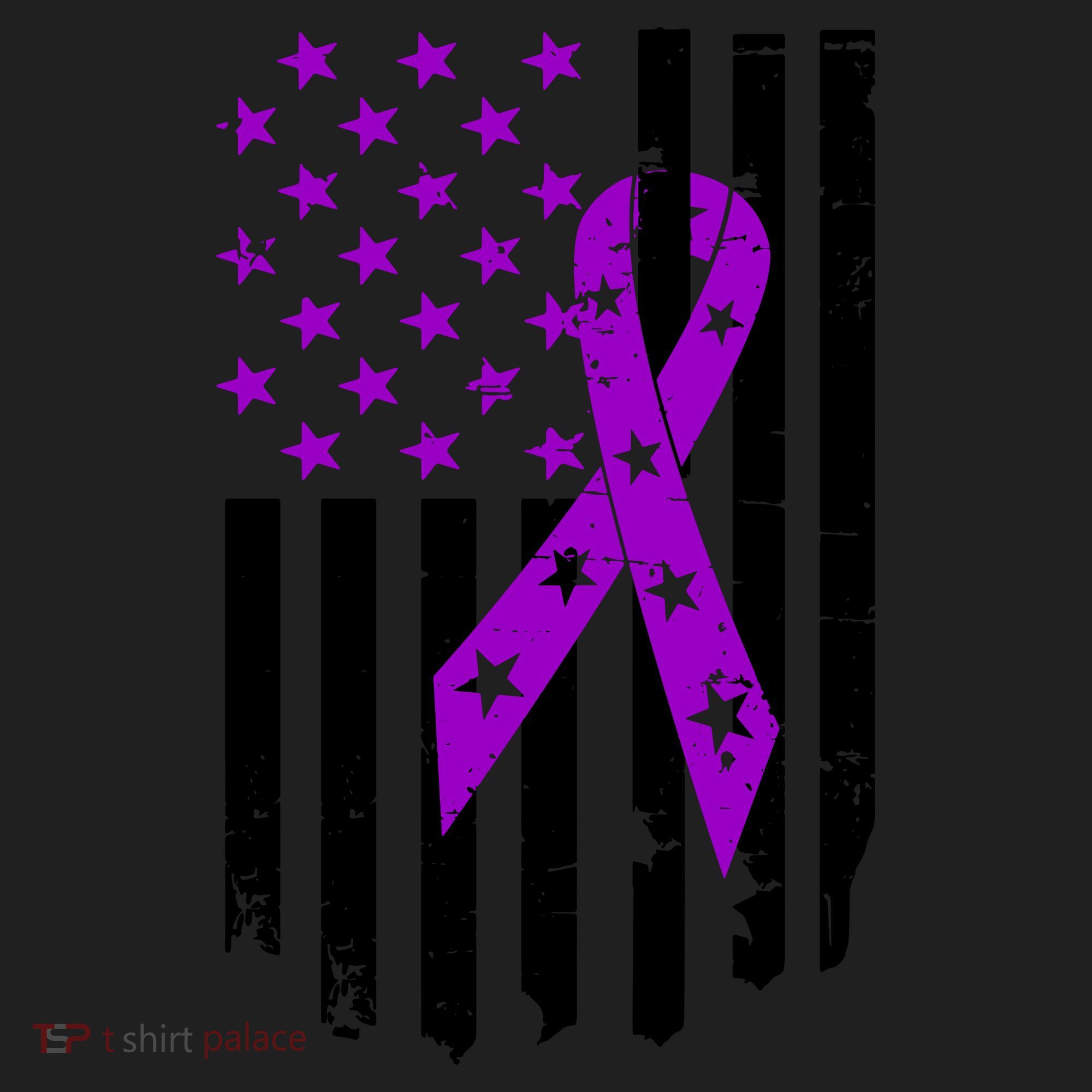 Purple Ribbon US Flag Epileptic Epilepsy Awareness Month Women's Sweatshirt