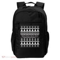 Pixel Robot Ugly Christmas Backpack thumb 0