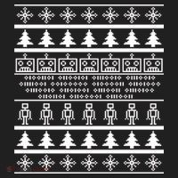 Pixel Robot Ugly Christmas Beanie thumb 2